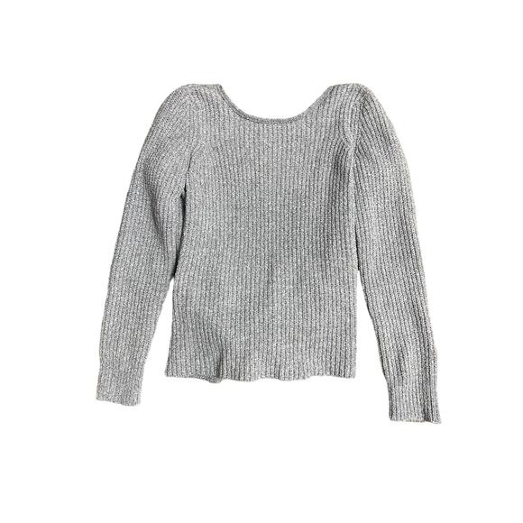 American Eagle Cross Back Knit Sweater Gray Size XS - Picture 5 of 13